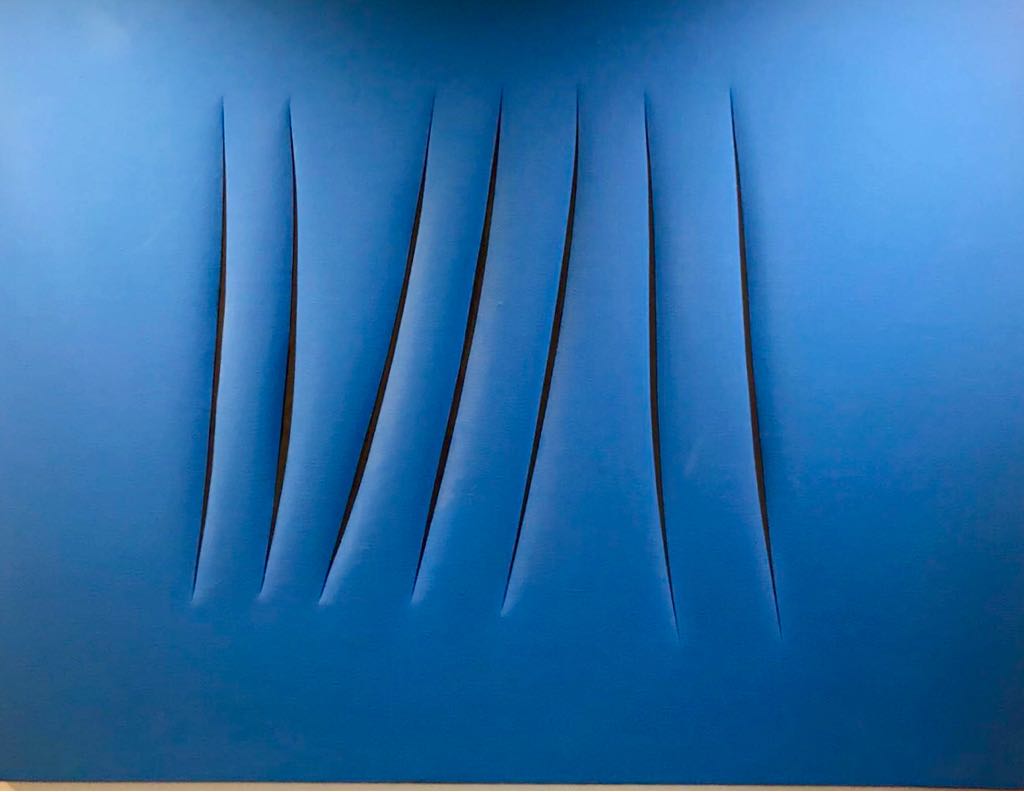 ...revering Lucio Fontana